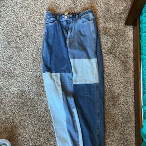 Patchwork Denim Jeans